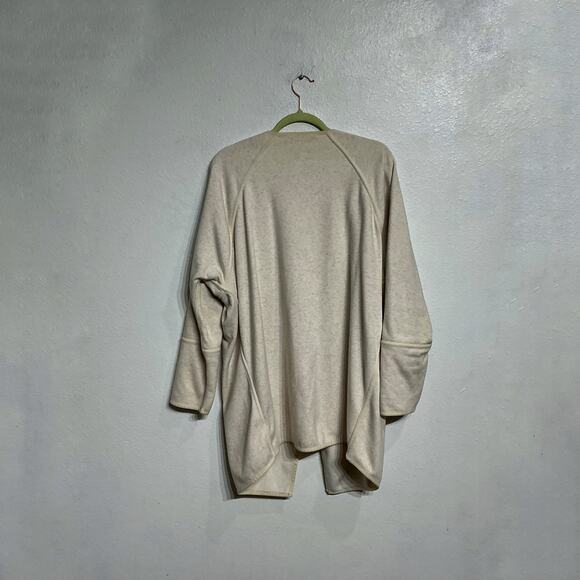 Athleta Cream Oatmeal Cozy Karma Wrap Cardigan Sz S - Picture 10 of 13